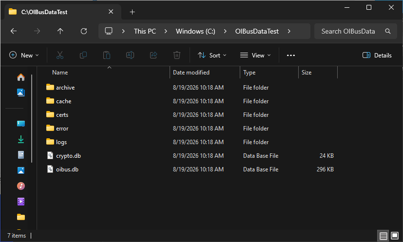 Installer result data folder