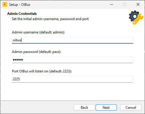 Installer initial variables
