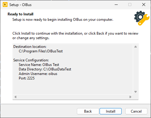 Installer validation step