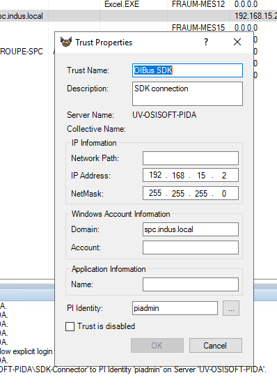 PI SDK add trust