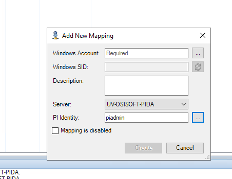 PI SDK add mapping